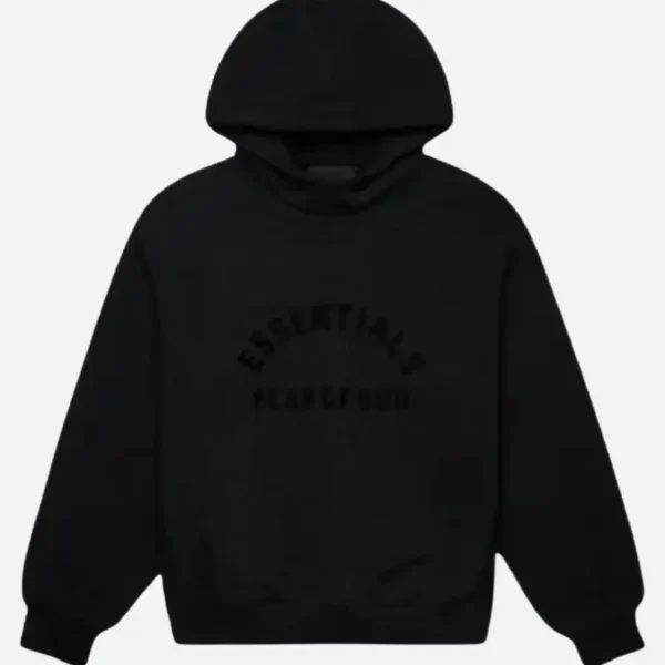 Black Essentials Fear Of God Hoodie