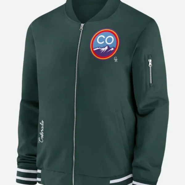 Colorado Rockies Green Bomber Jacket
