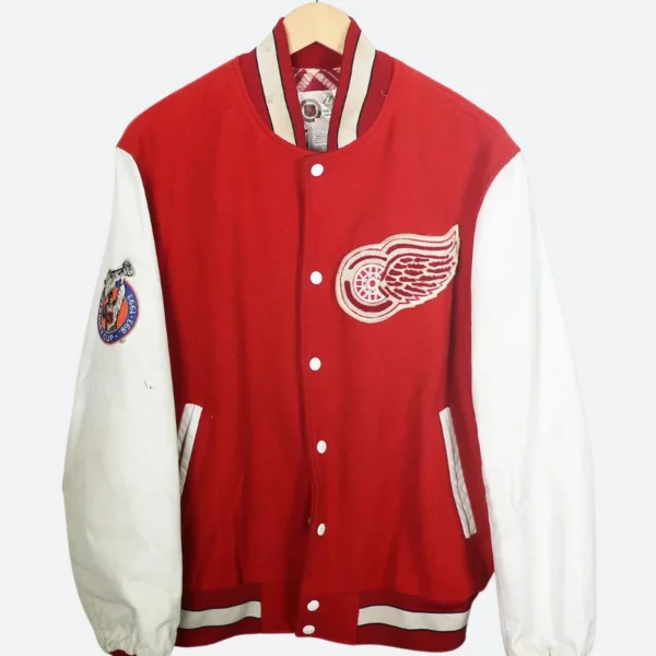 Detroit Red Wings Todd Mclellan Letterman Varsity Jacket
