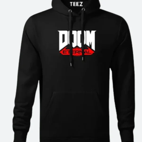 Doom Eternal Black Hoodie Front Image