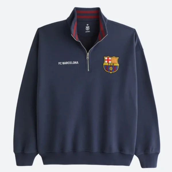 FC Barcelona Graphic Half-Zip Sweatshirt
