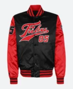 FUBU Red Varsity Jacket Front Image