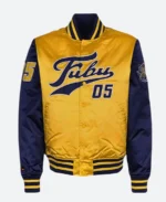 FUBU Yellow Varsity Jacket Front Image