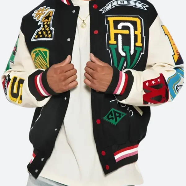 First Row Keep Things Simple Varsity Jacket