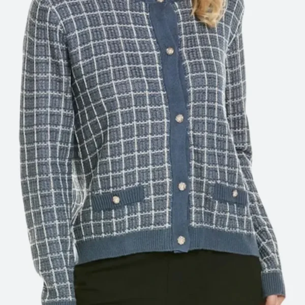Grosse Pointe Garden Society Patty Check Cardigan