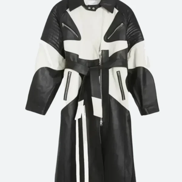 Beetlejuice Beetlejuice 2024 Delia Deetz Leather Coat