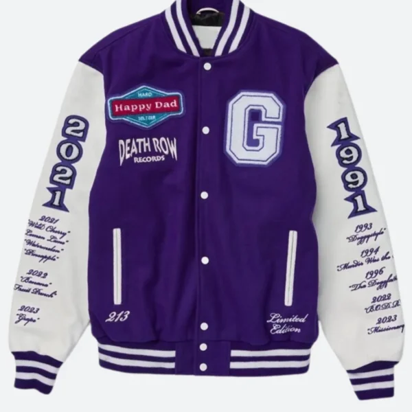 Happy Dad X Death Row Records Varsity Jacket