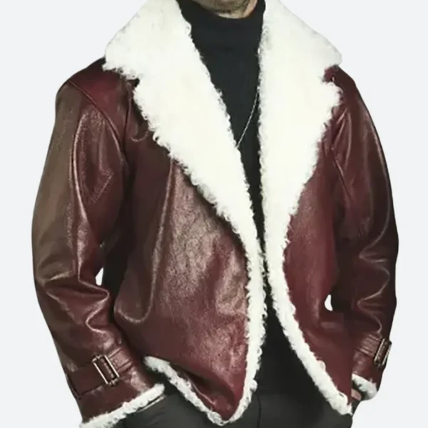 Holiday Ops 2025 Jason Statham Leather Jacket