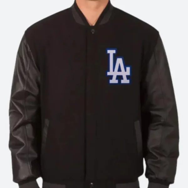 LA Dodgers Black Varsity Jacket