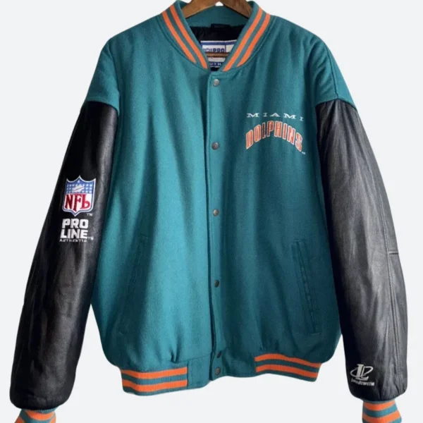 Miami Dolphins 90s Pro Letterman Varsity Jacket
