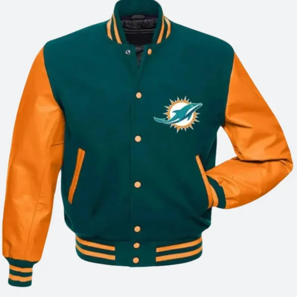 Miami Dolphins Letterman Varsity Jacket