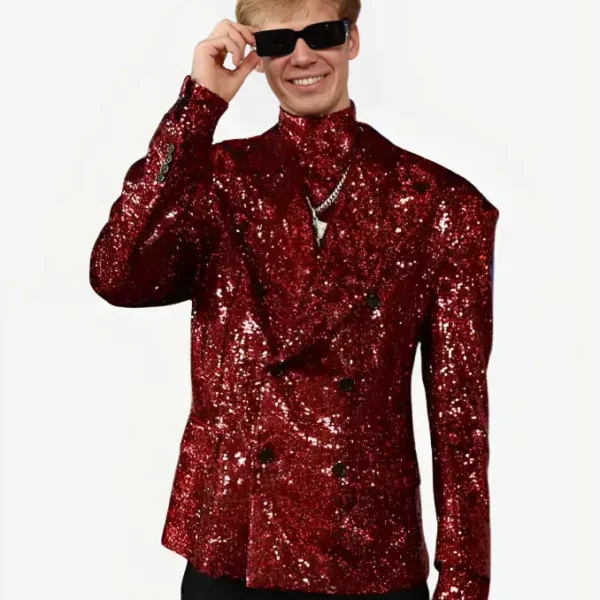Gradey Dick Draft Red Sequin Jacket