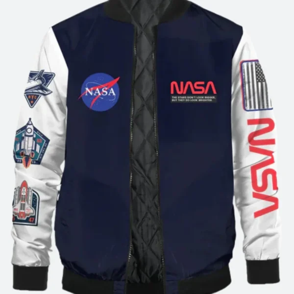 Nasa Navy Blue Varsity Jacket