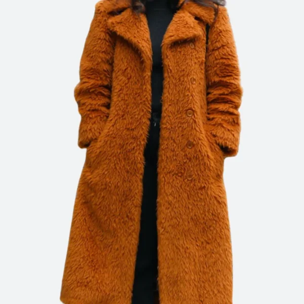 Only Murders in the Building S04 Mabel Mora Fur Long Coat