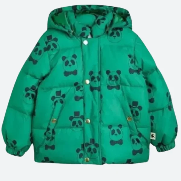 Panda Hooded Puffer Jacket