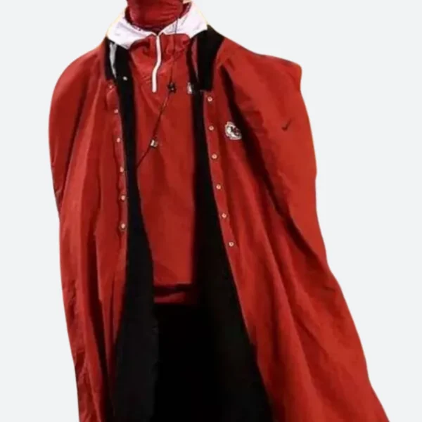 Patrick Mahomes KC Chiefs Sideline Cape Coat