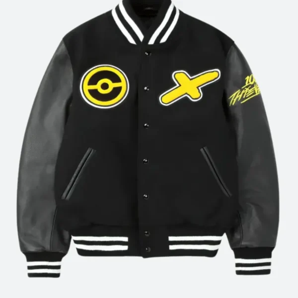 Pikachu Golden Bear Varsity Jacket