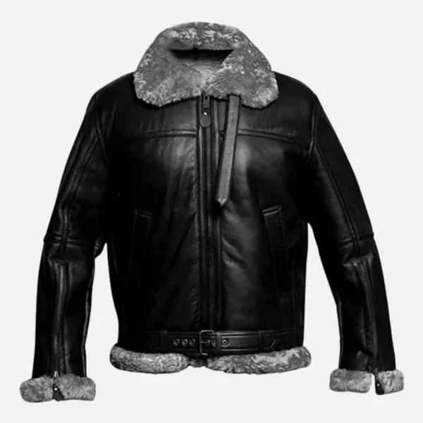 RAF Shearling Leather Aviator Jacket