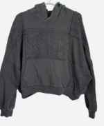 Aerie Sherpa Pullover Grey Hoodie Front Image