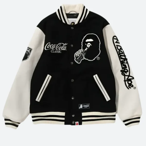 BAPE X Coca-Cola Letterman Varsity Jacket