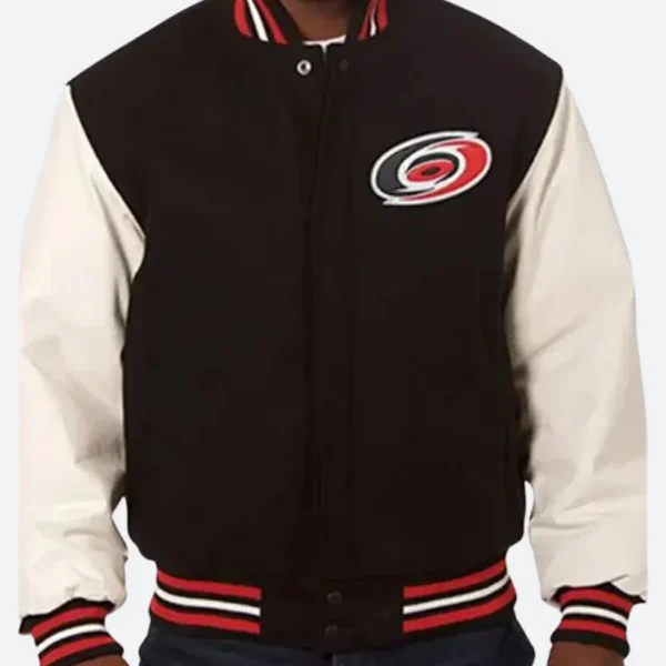 Carolina Hurricanes Black Bomber Jacket