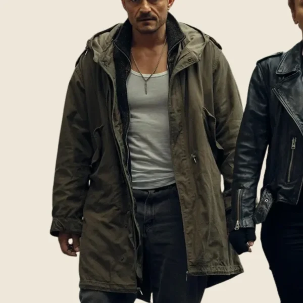 Deep Cover 2025 Orlando Bloom Trench Coat