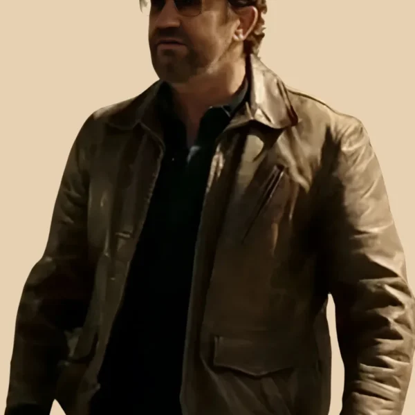 Den of Thieves 2 Pantera 2025 Big Nick Leather Jacket Front Image