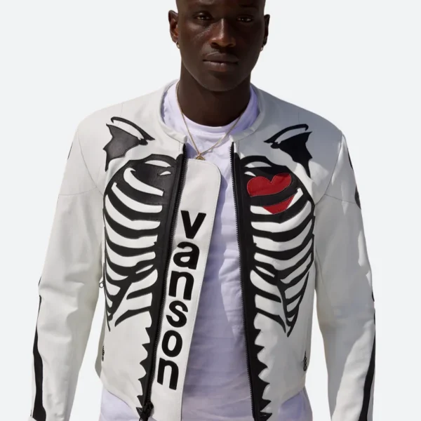 FG X VANSON SKELETON Leather Jacket