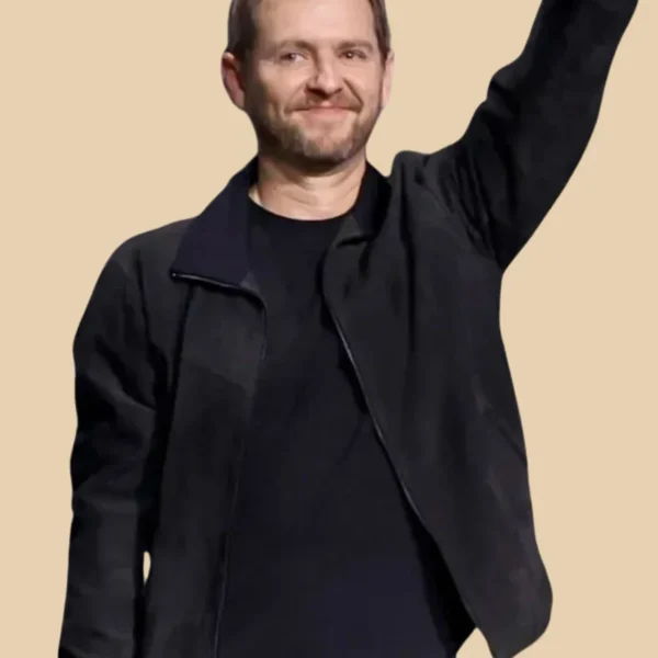 First Steps Director Matt Shakman Suede Leather Jacket Front Image