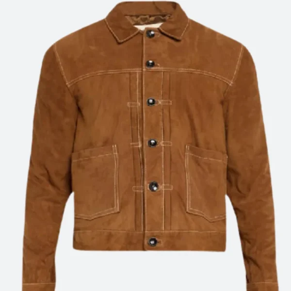 Law and Order Organized Crime S05 Stabler Jr. Suede Leather Jacket