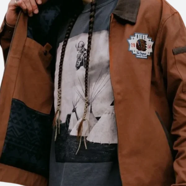 NTVS X SPJ Heritage Work Brown Jacket Front Image