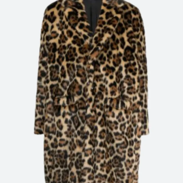 Robbie Williams NYC Leopard Fur Coat