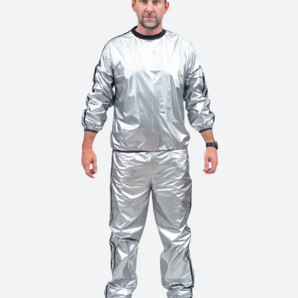 Todd & Margo Shiny Silver Workout Costume
