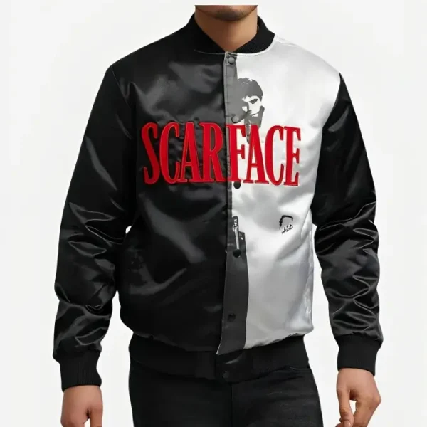 Scarface Black Satin Jacket