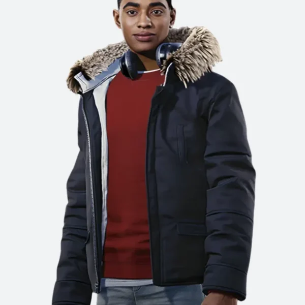 Spider-Man Miles Morales Hooded Coat