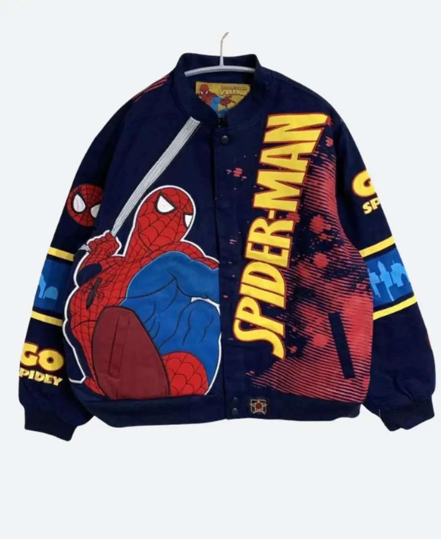 Spider Man Racing Jacket Front Image Spider Man Racing Jacket Front Image
