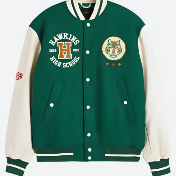 Stranger Things x H&M Hawkins Tigers Varsity Jacket