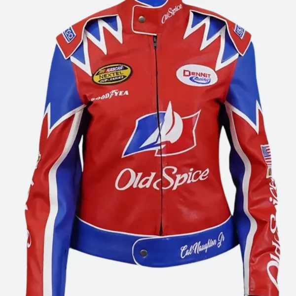 Talladega Nights Cal Naughton Old Spice Leather Jacket