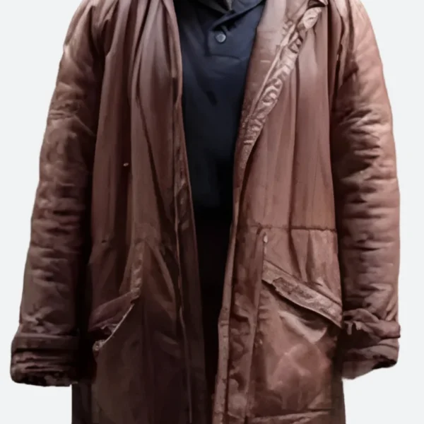 The Gold Nicki Jennings Leather Trench Coat