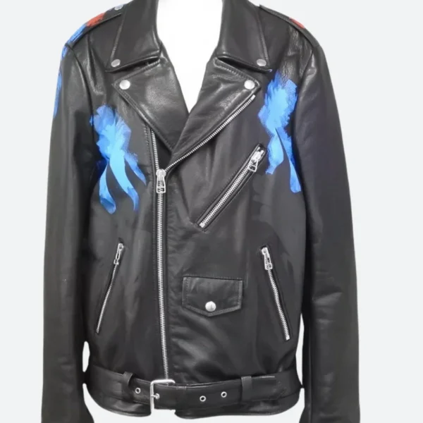 The Voice S27 Michael Buble Biker Leather Jacket