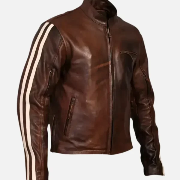 Tivoli Retro Brown Cruiser Leather Jacket