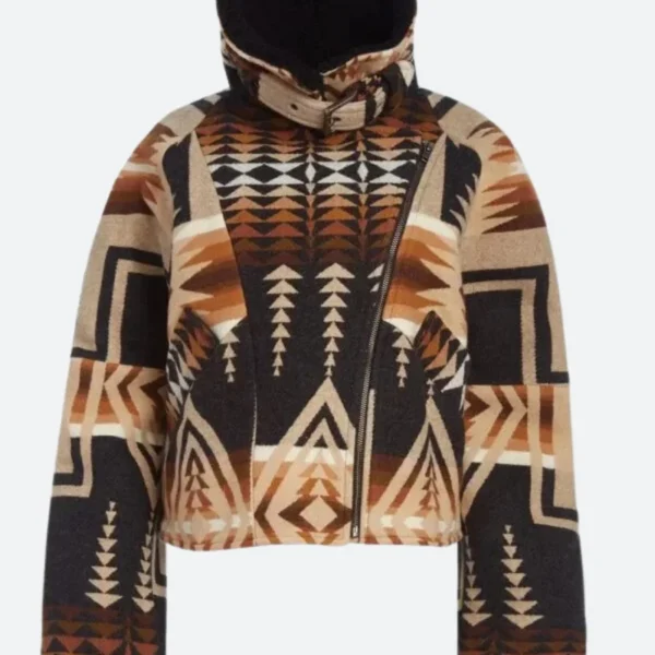 Yellowstone Beth Dutton Aviator Collar Jacket